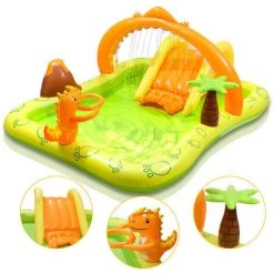 Centro Giochi D'acqua Avventure Nella Giungla 650 Litri 246x193x110cm