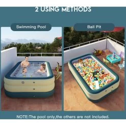 Piscina Gonfiabile Piscina Autogonfiabile Per Giardino Esterno Cortile (Isola Verde 1,8 M) -Bestway Italia 93942568 5