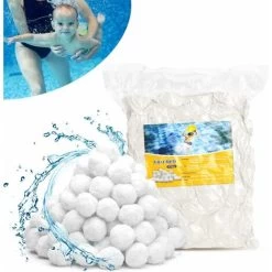 RHAFAYRE Palline Filtranti Per Piscina 200g Palline Filtranti A Sabbia Per Piscina Sostituisci 5,6 Kg Sabbia Filtrante Adatto Per Piscina Accessori Per Piscina Con Filtro Per Piscina