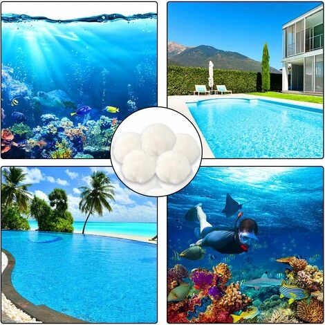 RHAFAYRE Sfere Filtranti Per Piscina, Sfere Filtranti, Sfere Filtranti Riutilizzabili, Sfere Filtranti Per Piscina, Sfere Per Attrezzature Per La Pulizia Della Piscina Per Filtri A Sabbia, Filtrazione 7 RHAFAYRE Sfere Filtranti Per Piscina, Sfere Filtranti, Sfere Filtranti Riutilizzabili, Sfere Filtranti Per Piscina, Sfere Per Attrezzature Per La Pulizia Della Piscina Per Filtri A Sabbia, Filtrazione - immagine 5