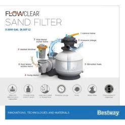 Bestway Filtro A Sabbia Flowclear 8.327l/h 58499NG -Bestway Italia 95435135 4