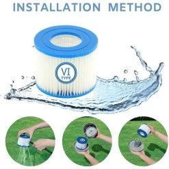 12 Cartucce Filtranti Di Ricambio Per Piscina Lay-Z-Spa Bestway Flowclear Bestway SPA Tipo VI -Bestway Italia 95548433 3