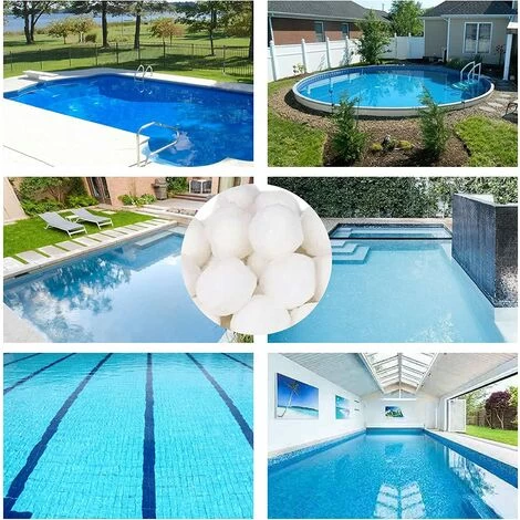 Palline Filtranti Per Piscina Da 1400 G Palline Filtranti Per Piscina All'aperto Filtro In Fibra Per Piscina Filtro A Sabbia E Filtraggio 4 Palline Filtranti Per Piscina Da 1400 G Palline Filtranti Per Piscina All'aperto Filtro In Fibra Per Piscina Filtro A Sabbia E Filtraggio - immagine 2