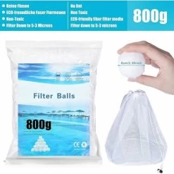Le Sfere Filtranti, Le Sfere Filtranti Per Piscina Da 800 G Possono Sostituire La Sabbia Filtrante Da 28,6 Kg, Adatte A Vari Sistemi Di Filtrazione, Filtro A Sabbia 10 Le Sfere Filtranti, Le Sfere Filtranti Per Piscina Da 800 G Possono Sostituire La Sabbia Filtrante Da 28,6 Kg, Adatte A Vari Sistemi Di Filtrazione, Filtro A Sabbia -Bestway Italia 95786295 4