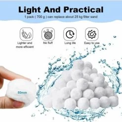 Sfere Filtranti Per Piscina Da 700 G, Sfera Filtrante Per Piscina Sostituisce 25 Kg Di Sabbia Filtrante Per Piscina, Media Filtrante In Fibra Per Piscina, Sfere Filtranti Per Sistemi Di Filtrazione -Bestway Italia 95786469 3
