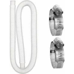 Tubo Flessibile Per Piscina Da 1/2 Pezzo - Tubo Flessibile Per Piscina Di Ricambio Diametro 32 Mm / 1,25 Pollici - Lunghezza 1 M / 39 Pollici Con Clip Tubo Di Scarico Per Piscina Facile Da Installare