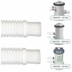 Tubo Flessibile Per Piscina Da 1/2 Pezzo - Tubo Flessibile Per Piscina Di Ricambio Diametro 32 Mm / 1,25 Pollici - Lunghezza 1 M / 39 Pollici Con Clip Tubo Di Scarico Per Piscina Facile Da Installare -Bestway Italia 95787522 4