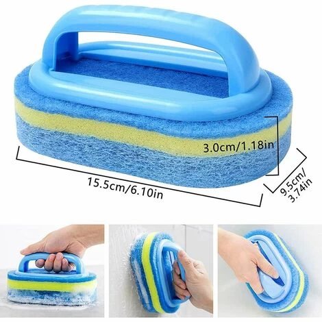 Spazzole In Spugna Per Piscina Spazzola Per Pulizia In Spugna Accessorio Per Piscina Per Pulire Lo Sporco Dalle Pareti Della Vasca 4 Spazzole In Spugna Per Piscina Spazzola Per Pulizia In Spugna Accessorio Per Piscina Per Pulire Lo Sporco Dalle Pareti Della Vasca - immagine 2