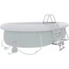 Outsunny Piscina Fuori Terra Con Telaio In Acciaio, Filtro E Scaletta Per 8 Persone, 540x304x106cm, Grigio -Bestway Italia 96925586 1