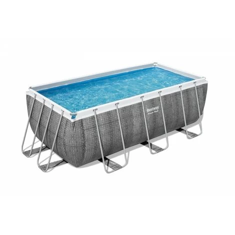 Piscina Bestway Power Steel Rettangolare Rattan 412x201x122 Cm 4 Piscina Bestway Power Steel Rettangolare Rattan 412x201x122 Cm - immagine 2