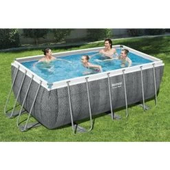 Piscina Bestway Power Steel Rettangolare Rattan 412x201x122 Cm 9 Piscina Bestway Power Steel Rettangolare Rattan 412x201x122 Cm -Bestway Italia 96925782 3