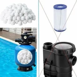 Sfere Filtranti, Sfere Filtranti Per Piscina 700 G, Sfere Filtranti Sostituiscono 25 Kg Di Sabbia Filtrante, Accessori Per Sistemi Di Filtraggio, Per Pulizia Piscina, Pompa Filtrante -Bestway Italia 97243179 4