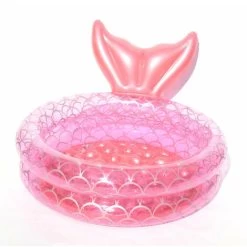 Piscina Gonfiabile Per Bambini Sirena Rosa 150 Cm