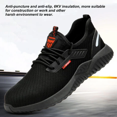Scarpe Antinfortunistiche Con Punta In Acciaio Scarpe Antinfortunistiche Per Uomo Scarpe Da Lavoro Da Donna Scarpe Da Lavoro Leggere E Traspiranti Scarpe Da Costruzione E Industriali Nere 41 4 Scarpe Antinfortunistiche Con Punta In Acciaio Scarpe Antinfortunistiche Per Uomo Scarpe Da Lavoro Da Donna Scarpe Da Lavoro Leggere E Traspiranti Scarpe Da Costruzione E Industriali Nere 41 - immagine 2