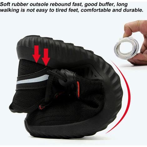 Scarpe Antinfortunistiche Con Punta In Acciaio Scarpe Antinfortunistiche Per Uomo Scarpe Da Lavoro Da Donna Scarpe Da Lavoro Leggere E Traspiranti Scarpe Da Costruzione E Industriali Nere 41 6 Scarpe Antinfortunistiche Con Punta In Acciaio Scarpe Antinfortunistiche Per Uomo Scarpe Da Lavoro Da Donna Scarpe Da Lavoro Leggere E Traspiranti Scarpe Da Costruzione E Industriali Nere 41 - immagine 4
