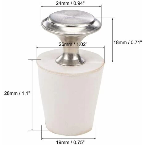 Tappo In Gomma Foro Di Scarico Per Piscina Per L'inverno 19mm-26mm Confezione Da 2 4 Tappo In Gomma Foro Di Scarico Per Piscina Per L'inverno 19mm-26mm Confezione Da 2 - immagine 2