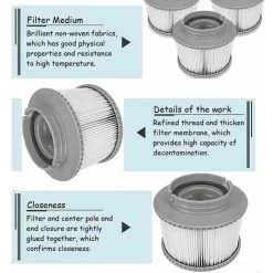 Cartuccia Filtro Per Spa E Vasca Idromassaggio - Cartuccia Filtro Di Ricambio Per Whirlpool Spa E Spa 9 Cartuccia Filtro Per Spa E Vasca Idromassaggio - Cartuccia Filtro Di Ricambio Per Whirlpool Spa E Spa -Bestway Italia 98130252 3