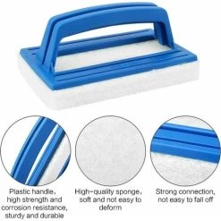 Spazzola Per Linea D'acqua In Spugna Da 2 Pezzi, Spazzola Per La Pulizia Della Piscina, Spazzola Per Piscina In Plastica, Spazzola Per Linea D'acqua Per La Pulizia Di Piscine, Spa, Vasche, Pareti -Bestway Italia 98142541 3