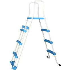 Piscina In Acciaio Ovale Caracas Effetto Color Bianco - 6,10 X 3,60 X 1,20 M -Bestway Italia 9836103 2