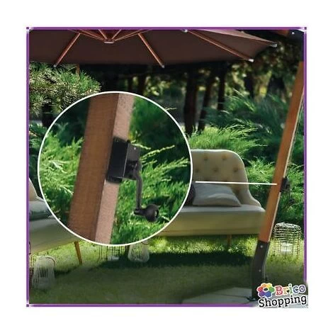 Arganello Di Ricambio Per Ombrellone 3x3 3x4 Legno A Braccio Argano Manopola Med 4 Arganello Di Ricambio Per Ombrellone 3x3 3x4 Legno A Braccio Argano Manopola Med - immagine 2