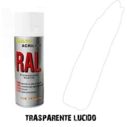 Bomboletta Spray Trasparente Lucido Acrilico Vernice Brillante Lucida