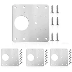 4 Pz Piastra Riparatrice Inox Per Riparare Cerniere Ante Dei Mobili Armadi Cucin