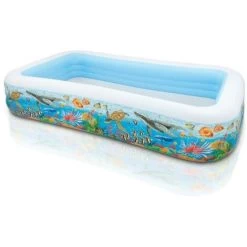 Intex 58485 Piscina Family Pesci 3 Anelli 305cm Rettangolare