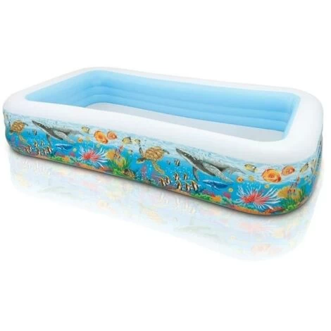 Intex 58485 Piscina Family Pesci 3 Anelli 305cm Rettangolare 4 Intex 58485 Piscina Family Pesci 3 Anelli 305cm Rettangolare - immagine 2