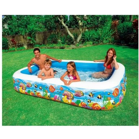 Intex 58485 Piscina Family Pesci 3 Anelli 305cm Rettangolare 5 Intex 58485 Piscina Family Pesci 3 Anelli 305cm Rettangolare - immagine 3