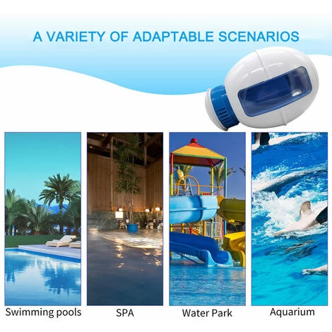 Sterilizzatore Per Piscina Galleggiante, Dosatore Di Cloro Con Termometro, Disinfezione Automatica, Pompa 6 Sterilizzatore Per Piscina Galleggiante, Dosatore Di Cloro Con Termometro, Disinfezione Automatica, Pompa - immagine 4